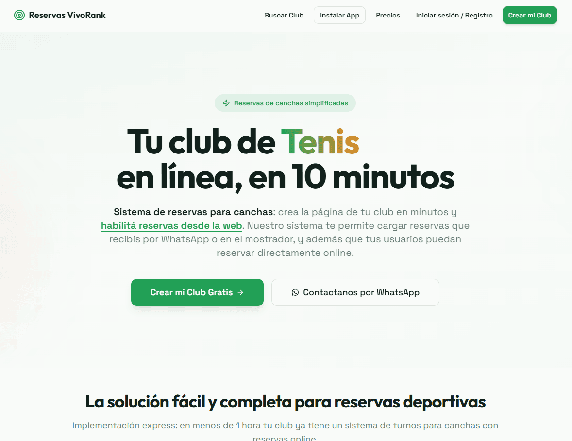 VivoRank - bookings + smart deposits